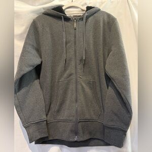Men's U.S. Life Gray Zip-Up Sherpa Lined Hoodie